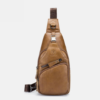 Genuine Leather Vintage Multifunction Sling Bag
