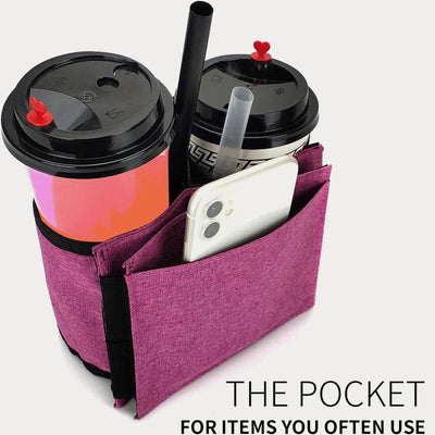 Storage Bag For Travel Suitcase Portable Drink Cup Sleeve