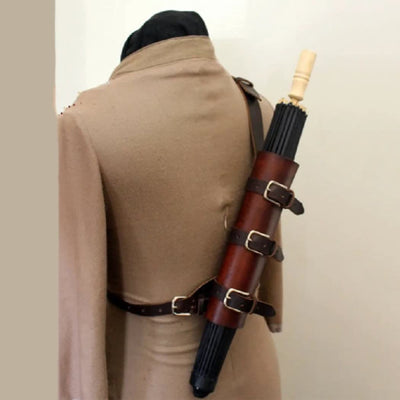 Umbrella Holster Steampunk Medieval Adjustable Strap Belt Buckle Holster