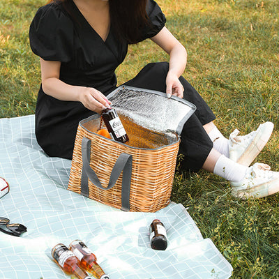 Cooler Bag For Travel Foldable Thicken Insulation Picnic Bag