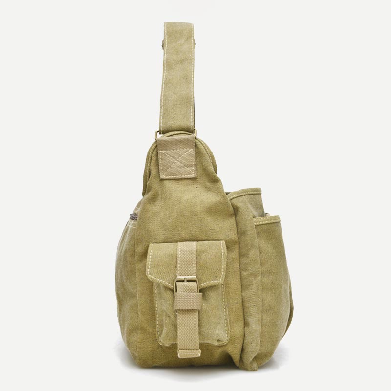 Messenger Bag For Men Vintage Canvas Large Crossbody Kit