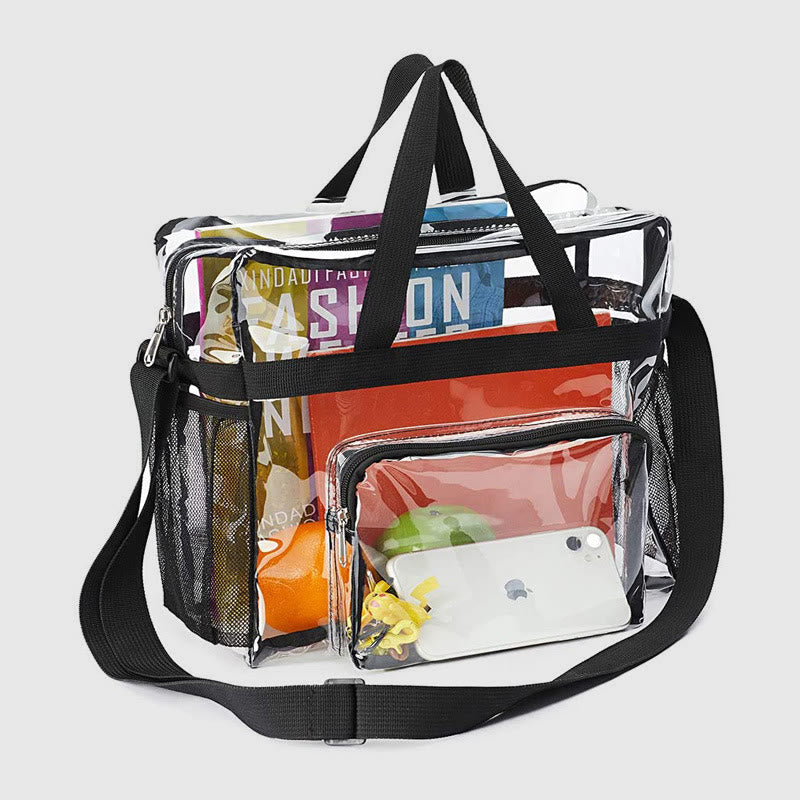 Large Capacity Waterproof Casual Transparent Handbag