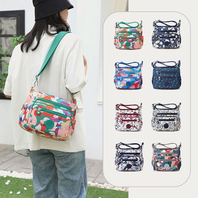 Nylon Crossbody Bag For Women Printing Multi Color Durable Bag