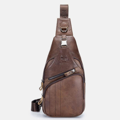 Genuine Leather Vintage Multifunction Sling Bag