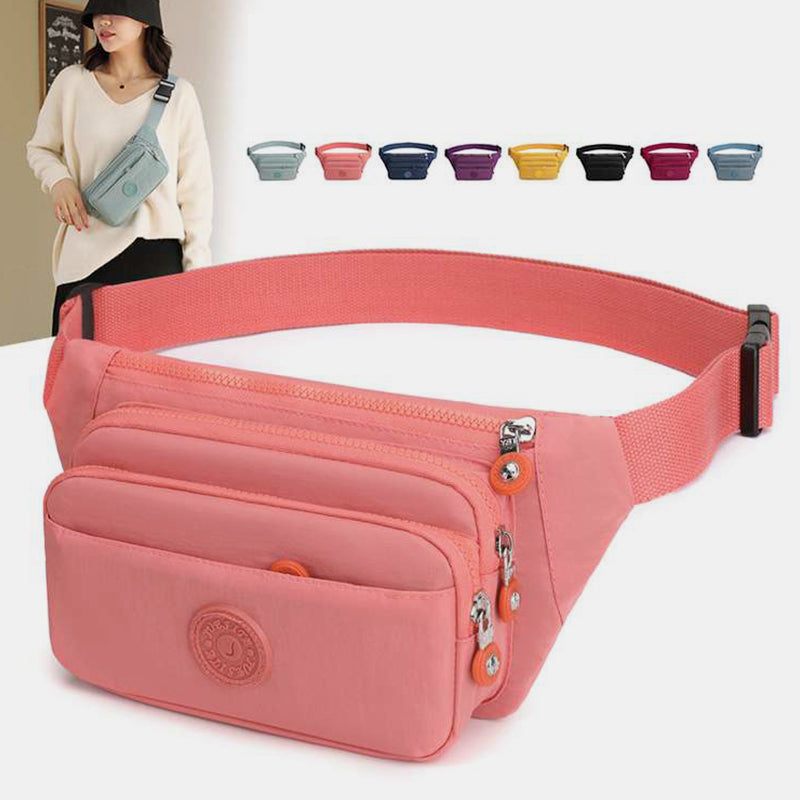 Multi Pocket Lightweight Crossbody Adjustable Waist Pack Phone Bag