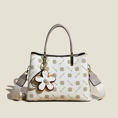 Retro Women Top Handle Bag Fancy Pattern Crossbody Purse