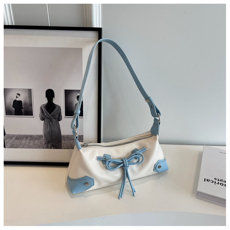 Shoulder Bag For Women Light Color Vegan Leather Daily Purse