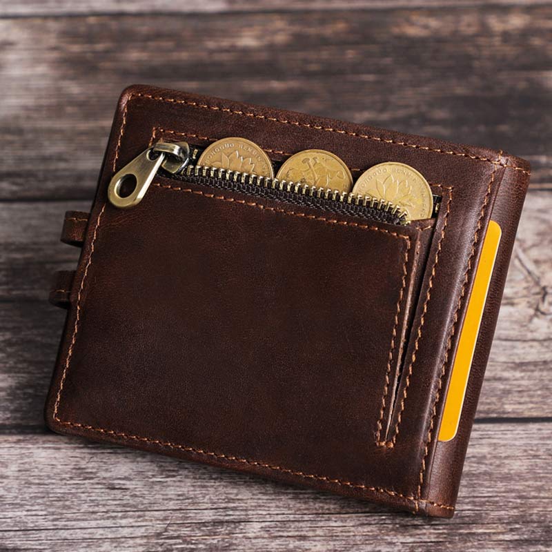 Bifold RFID Blocking Leather Wallet