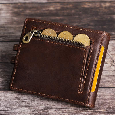 Bifold RFID Blocking Leather Wallet