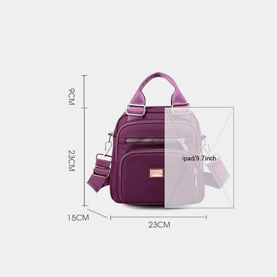Multi-Pocket Waterproof Crossbody Bag Backpack