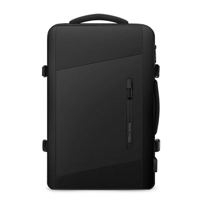 Expandable Capacity Multi-Layer Business Waterproof Backpack with Clock