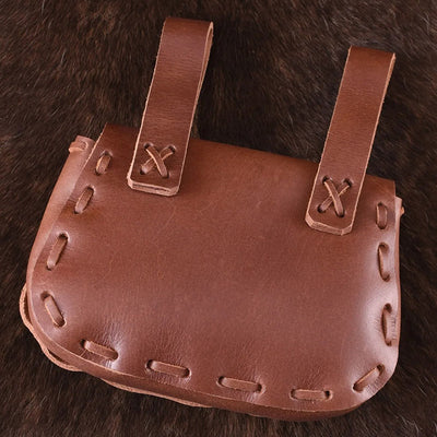 Medieval Leather Bag Pouch Portable Coin Purse Belt Holster Waist Bag