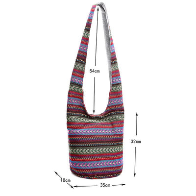 Shoulder bag for Women Vintage Canvas Daily Shopping Crossbody Bag
