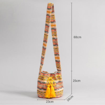 Crossbody Bag for Women Bohemian Canvas Casual Shopping Shoulder Bag