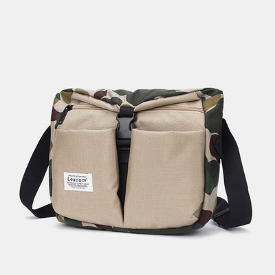 Water Resistant Tactical Shoulder Bag for Men Lightweight Nylon Crossbody Bag