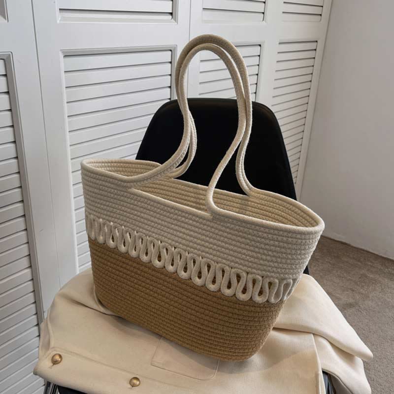 Tote Bag for Women Large Capacity Straw Beach Shoulder Bag