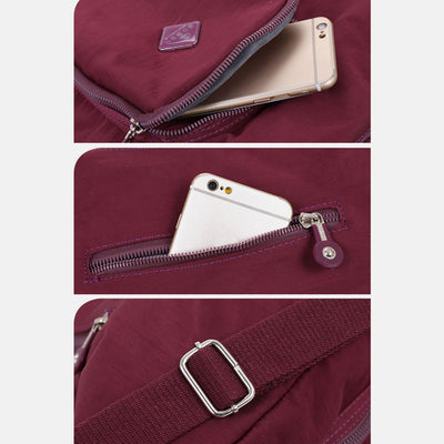Nylon Hobo Handbags Convertible Backpack Crossbody Shoulder Bag