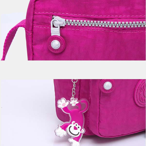 Lightweight Waterproof Small 3 Zip Crossbody Shoulder Bag