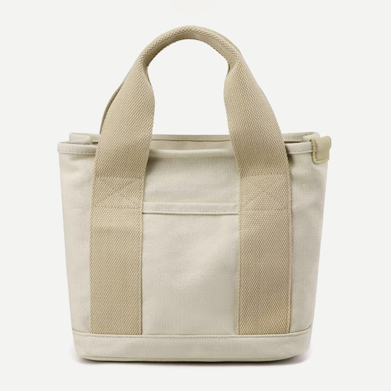Multi-Pocket Handbag for Women Casual Canvas Tote Bag Daily Purse