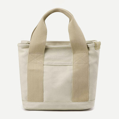 Multi-Pocket Handbag for Women Casual Canvas Tote Bag Daily Purse