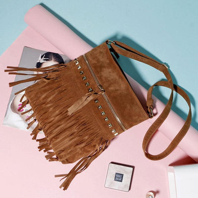 Fashion Large Capacity Tassel Crossbody Bag