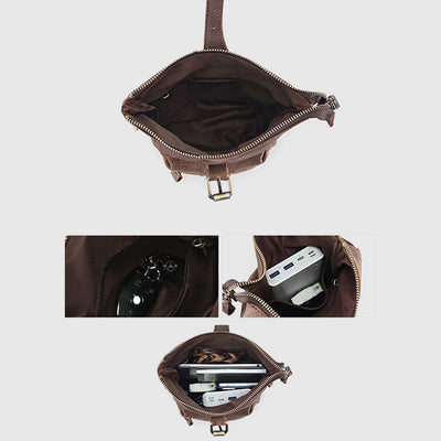 Waist Bag For Men Multifunctional Outdoor Sports Wear Belt Leather Bag
