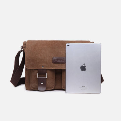 Messenger Bag for Men Large Capacity Casual Canvas Shoulder Bag