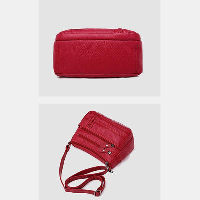 Multi-pocket Solid Crossbody Bag