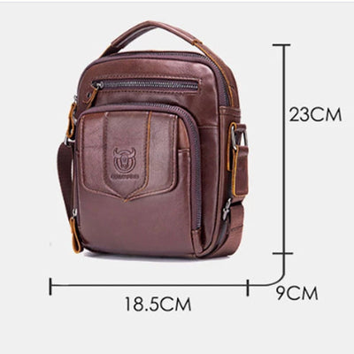 Men's Casual Leather Business Vintage Crossbody Bag