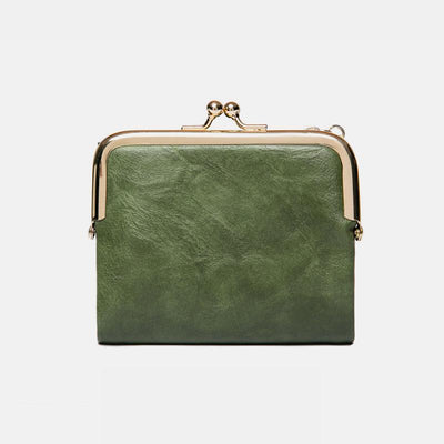 Multifunctional Bifold Vintage Kiss Lock Coin Purse