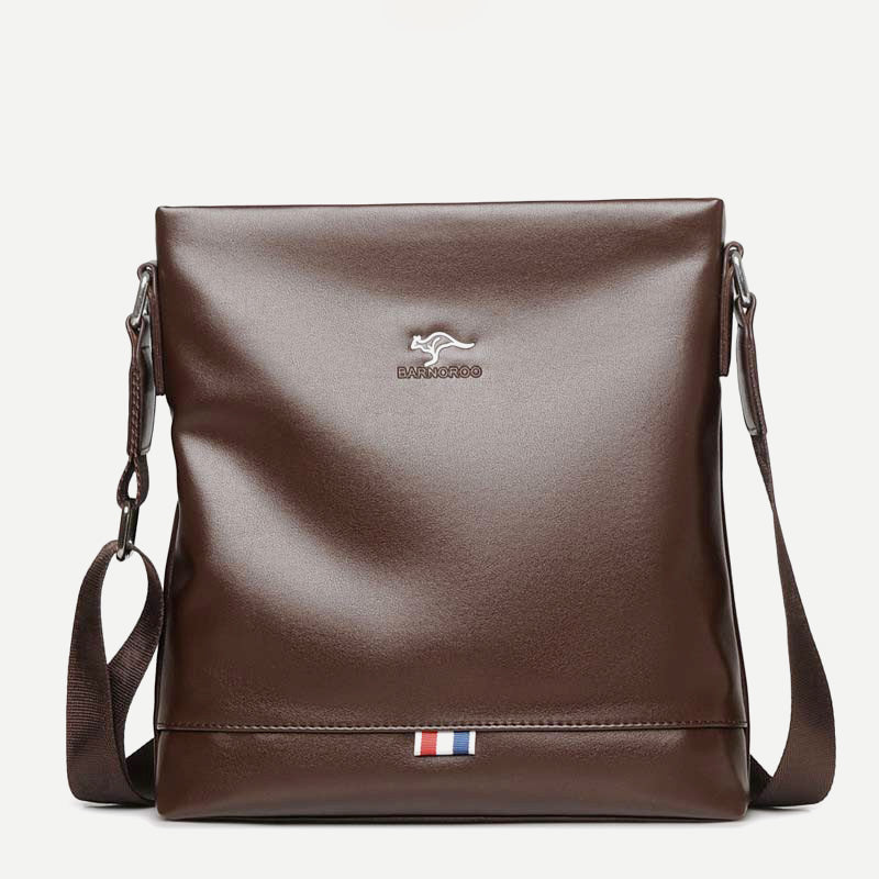 Men's Messenger Bag Crossbody Bag Soft Leather Travel Bag Sling Pack