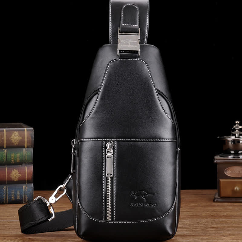 Men Casual Travel Crossbody Chest Sling Bag One Shoulder Strap Bag