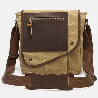 Men Messenger Bags Canvas Crossbody Shoulder Bag Travel Work Purse