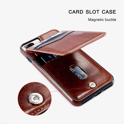 iPhone Wallet Case Quality Kickstand Phone Case with Multiple Card Slot
