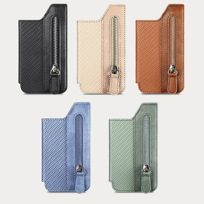 Wallet For Phone Creative Stick Clamshell Style Back Card Holder