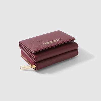 Trifold Multi-Slot Short Wallet Mini Wallet for Women Girls
