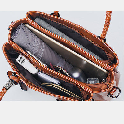 Classical Retro Multi-Pocket Handbag