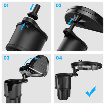 Car Organizer For Drink Multifunctional Foldable ABS Material Bottle Holder