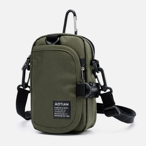 Waterproof Multifunction Solid Crossbody Bag