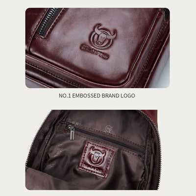 Genuine Leather Large Capacity Anti-theft Sling Bag