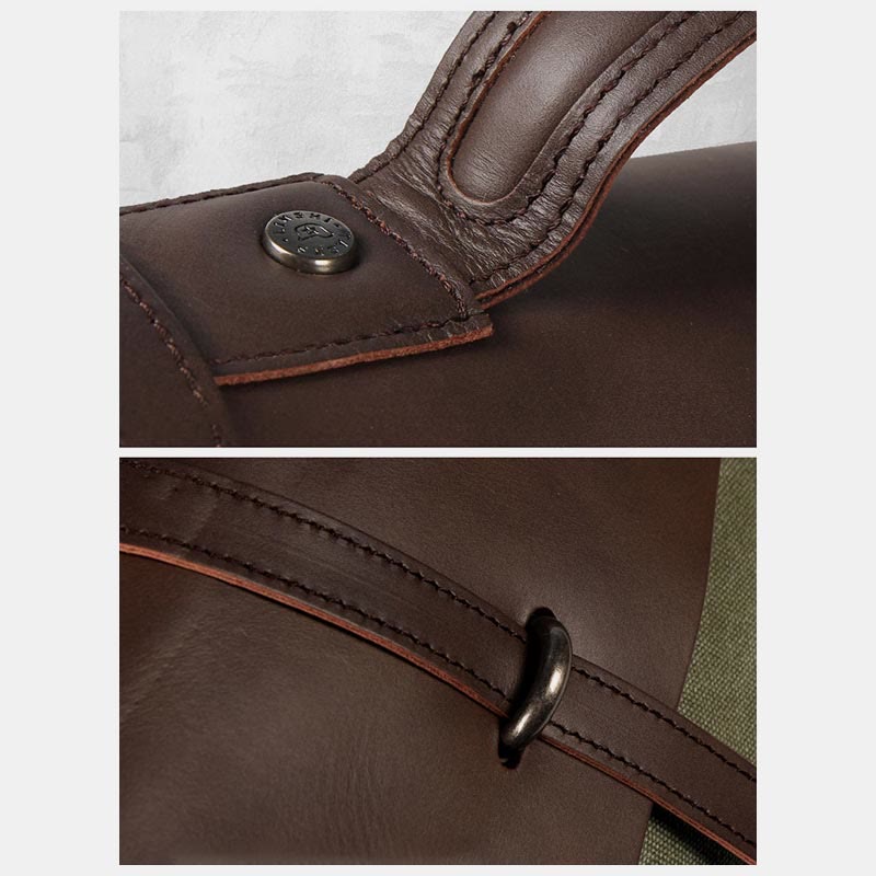 Messenger Bag For Men Canvas Casual Vintage Document Crossbody Handbag