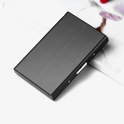 Slim Business Card Case for Men Women Pocket Metal Case Mini Wallet