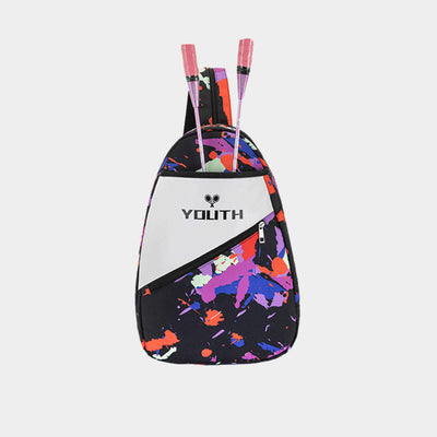 Racket Bag For Teenager Colorful Printing Waterproof Oxford Sports Bag