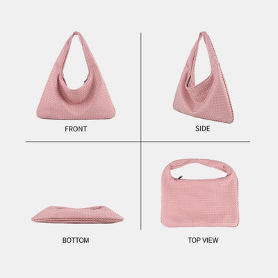 Shoulder Bag For Women Solid Color Large Capacity Minimalist Casual Handbag