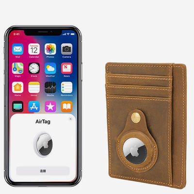 Lightweight RFID Vintage Airtag Card Holder