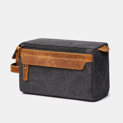 Retro Canvas Storage Makeup Pouch Travel Toiletry Bag for Women Men
