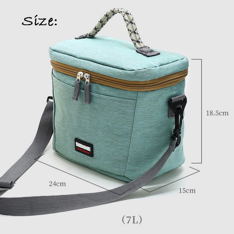 Small Cooler Bag For Picnic Work Oxford Crossbody Lunch Bag