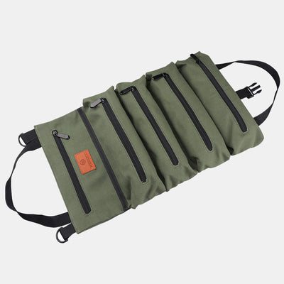 Tool Roll Bag Organizer Heavy Duty Tool Handbag with 5 Tool Pouches