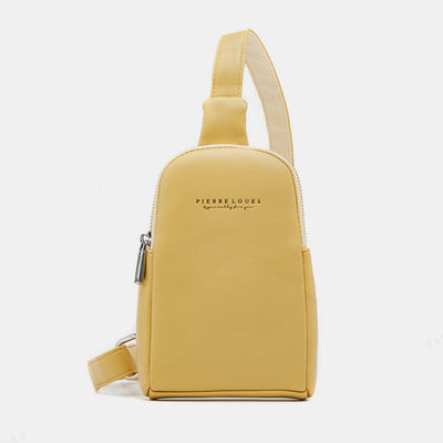 Lightweight Casual Sling Bag for Women PU Leather Small Crossbody Backpack