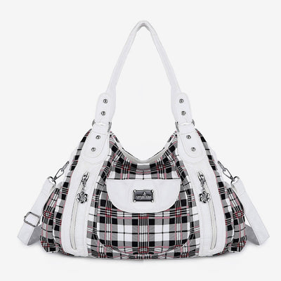 Leopard Pattern Handbag For Women Faux Leather Tote Satchel